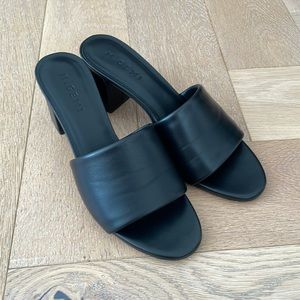 Block heel sandals sz 7 Made in Italy